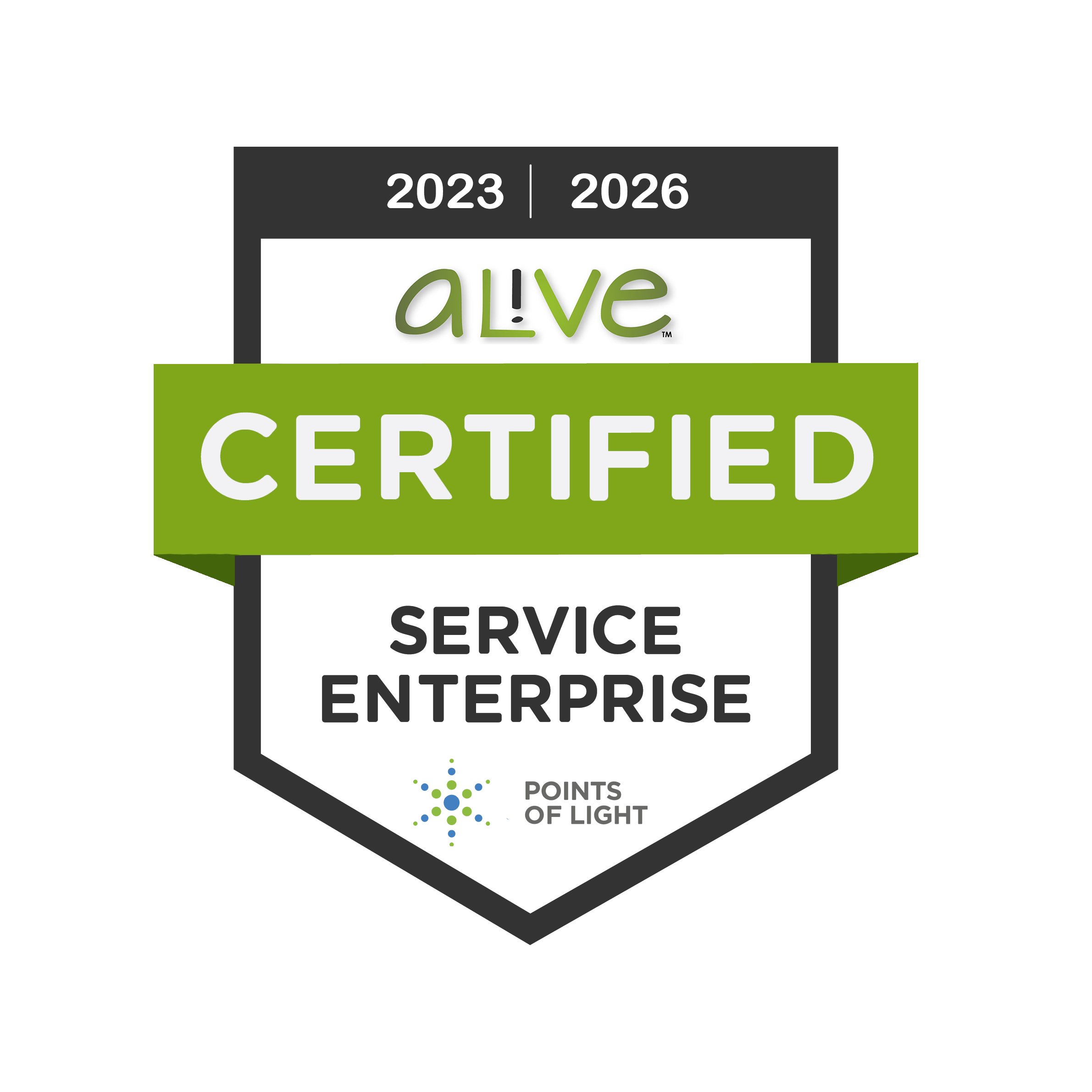 Points of Light Service Enterprise Logo