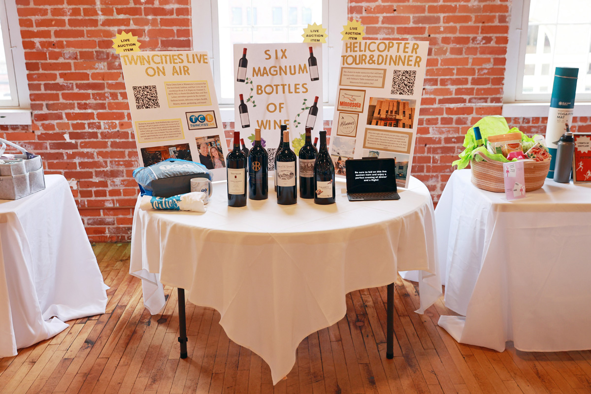 Better is possible event wine table auction item